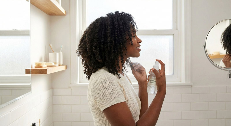 Healthy moisturized low porosity hair after proper care routine