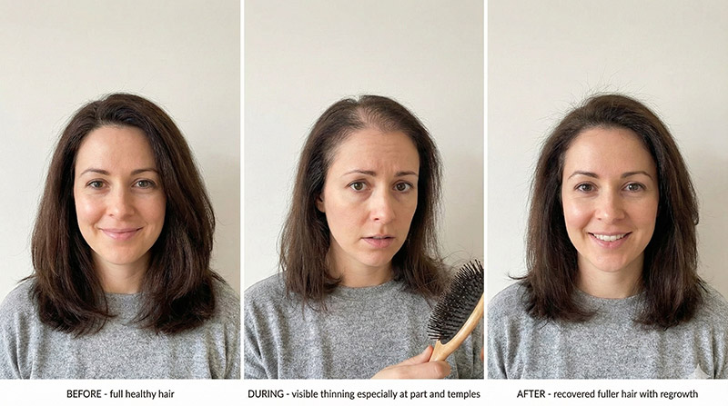 Hair loss and regrowth journey on GLP-1 medications