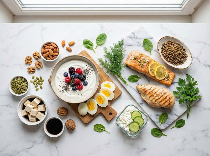 Protein-rich foods that support hair growth