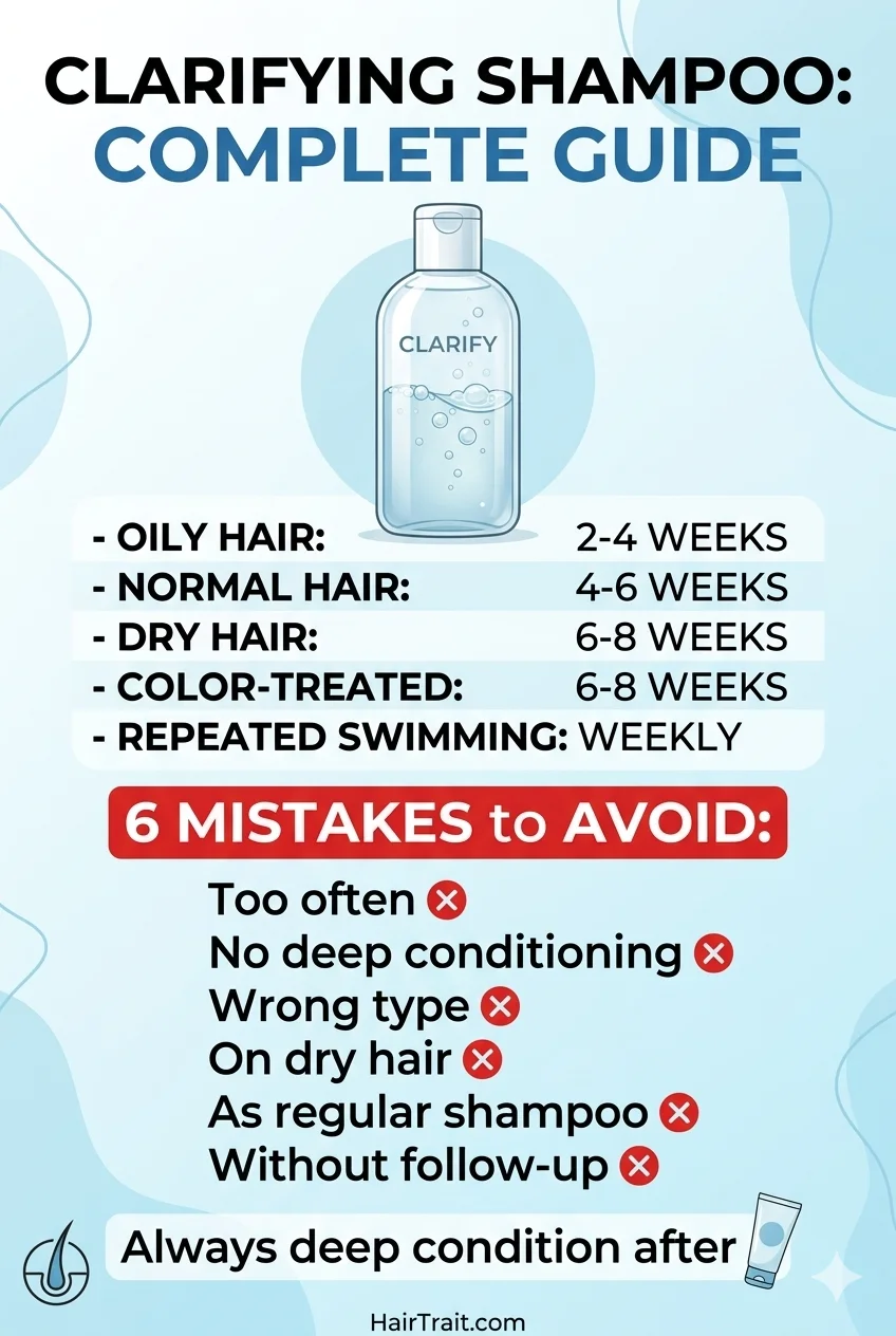 Clarifying shampoo Pinterest guide when to use how often and 6 mistakes to avoid
