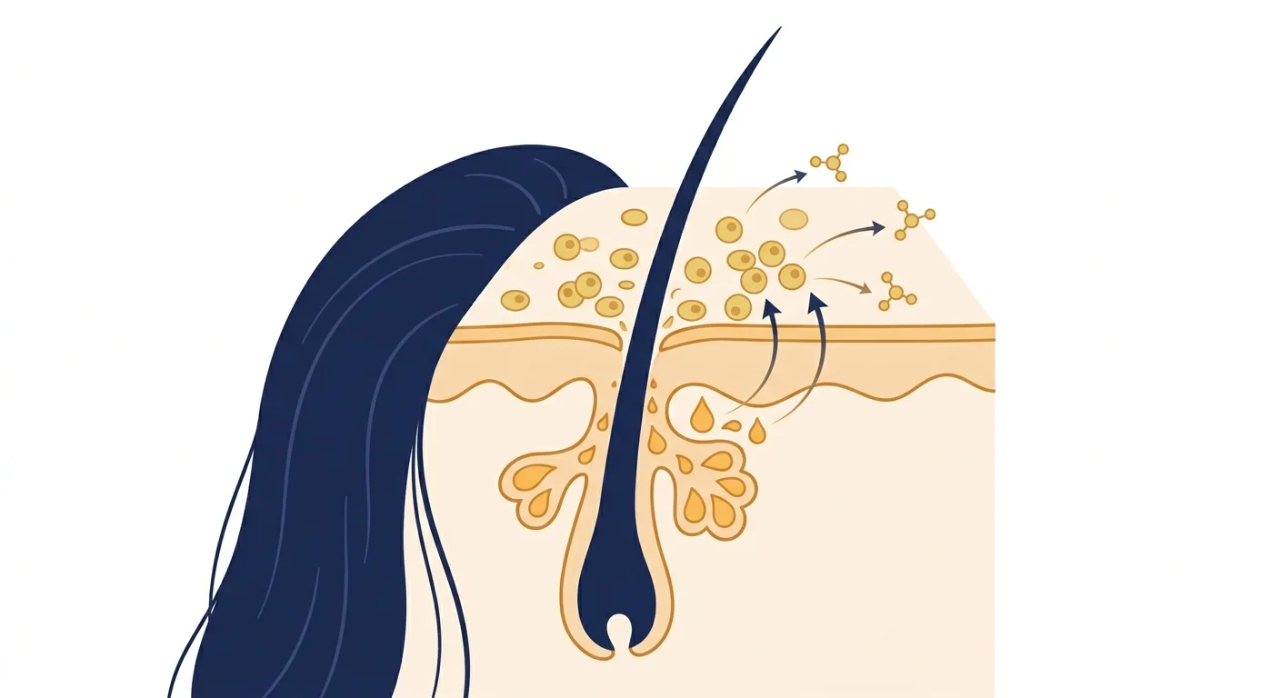 seborrheic dermatitis vs dandruff cause — Malassezia yeast breaking down scalp oil into irritating fatty acids